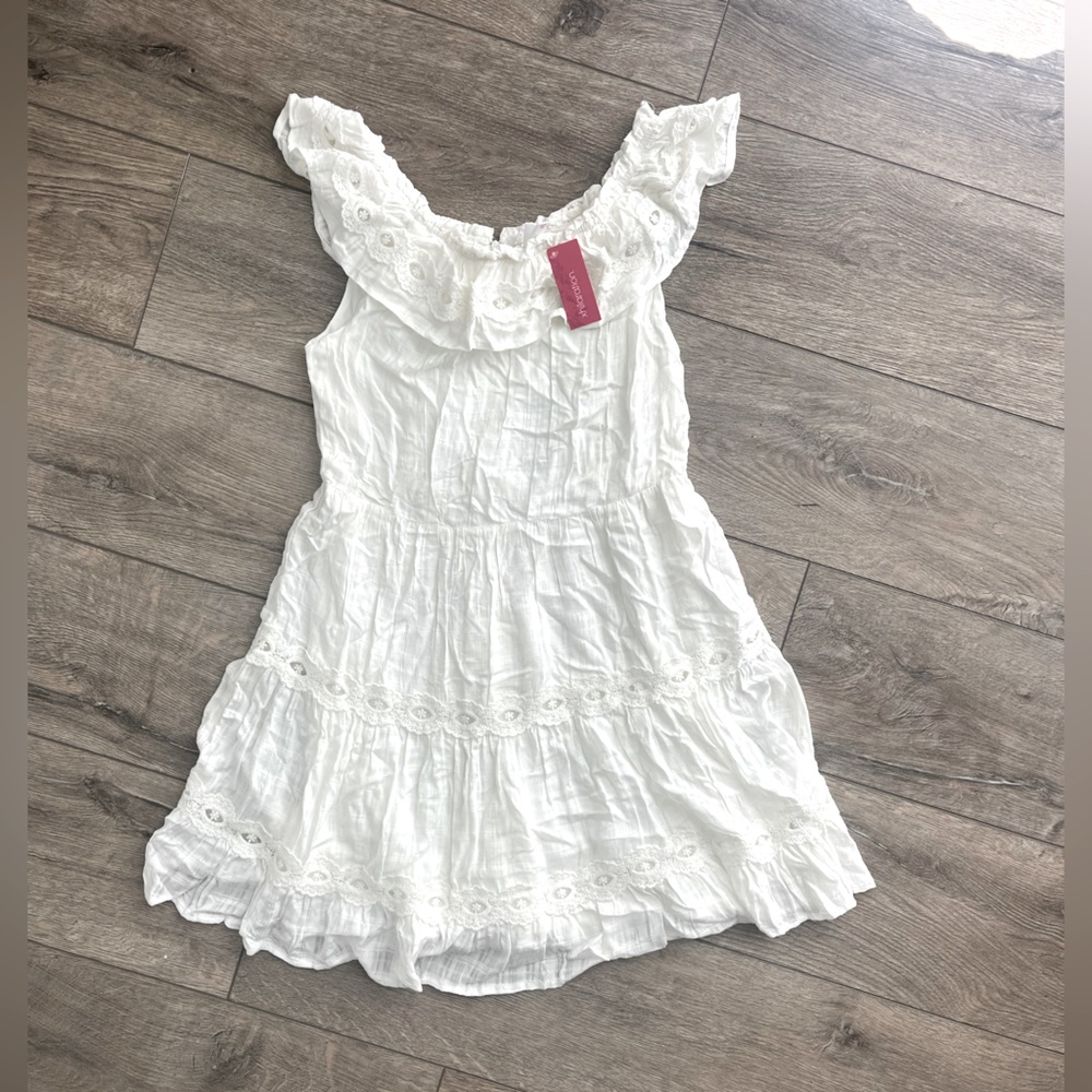New NWT Xhilaration Ivory Medium Off Shoulder Dress